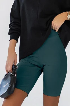 Hot Dopaowane koarki w wyoki tane - zieone Spodenki|Legginsy