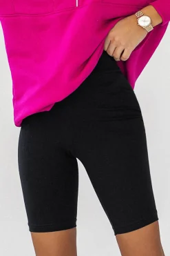 Hot Dopaowane koarki w wyoki tane - czarne Spodenki|Legginsy
