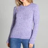 Best Dopasowany sweter z melanżowej dzianiny - niebieski melanż Swetry