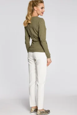 Discount Dresowa kurtka zasuwana na zamek - khaki Odzież Casualowa|Płaszcze I Kurtki Przejściowe