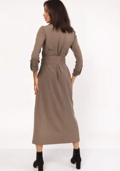Discount Długa iitarna ukienka - khaki Sukienki Wieczorowe|Sukienki
