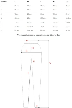 Hot Długie egginy z prążkowanej dzianiny - beżowe Legginsy|Odzież Casualowa