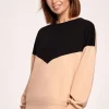 Hot Dwukolorowa bluza o luźnym kroju - model 3 Bluzy