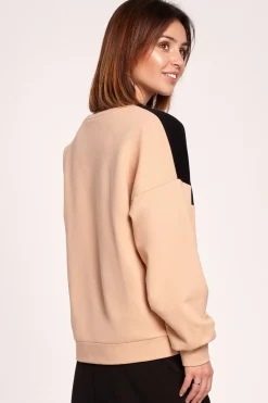 Hot Dwukolorowa bluza o luźnym kroju - model 3 Bluzy