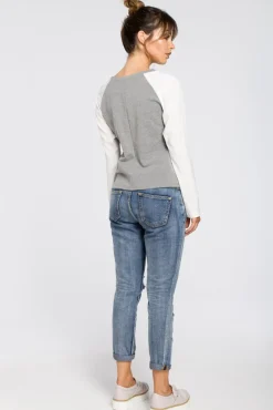 Online Eegancka dzianinowa buzka daka - zara Odzież Casualowa|Bluzki