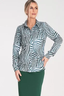 Discount Eegancka kozua z kołnierzykie - wzór 105 Koszule