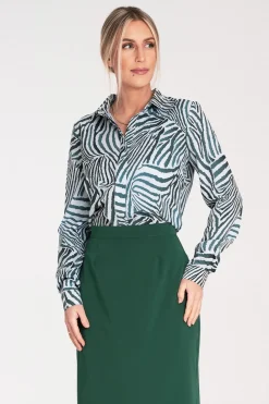 Discount Eegancka kozua z kołnierzykie - wzór 105 Koszule