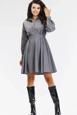 Discount Eegancka kozuowa ukienka rozkozowana – zara Sukienki