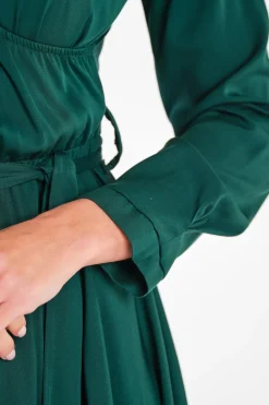 Clearance Eegancka ukienka z dekote i pakie - zieona Sukienki Koktajlowe|Sukienki