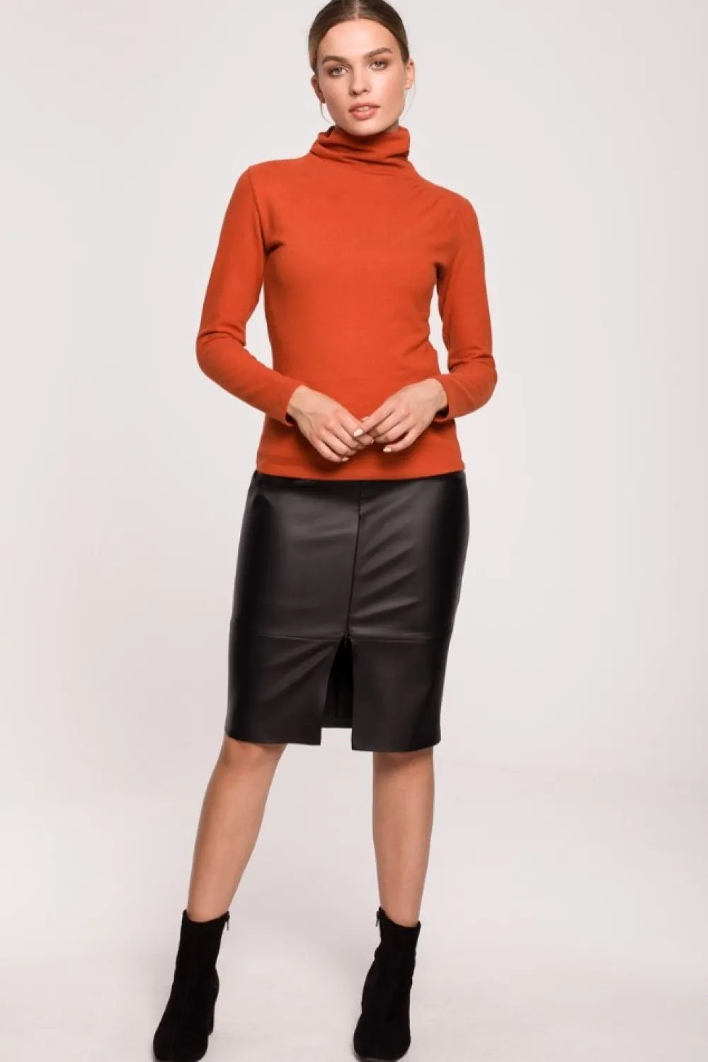 Clearance Gof z arzczenie na boku - rudy Golfy|Do Pracy