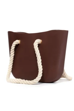 Outlet Gumowa torebka JELLY BAG - brązowa Torebki|Akcesoria