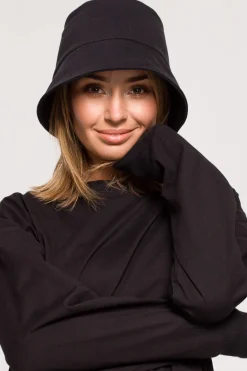 Hot Kapelusz typu bucket hat - czarny Akcesoria|Dobry Skład