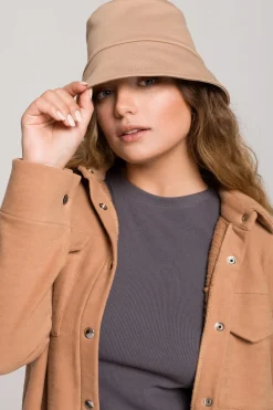 Outlet Kapelusz typu bucket hat - orzechowy Akcesoria|Dobry Skład