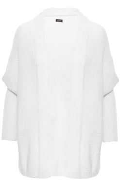 New Kardigan typu oversize - biały Swetry