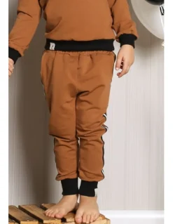 Online Klasyczne bawełniane spodnie - cynamonowe Dzieci Odzież Dziecięca