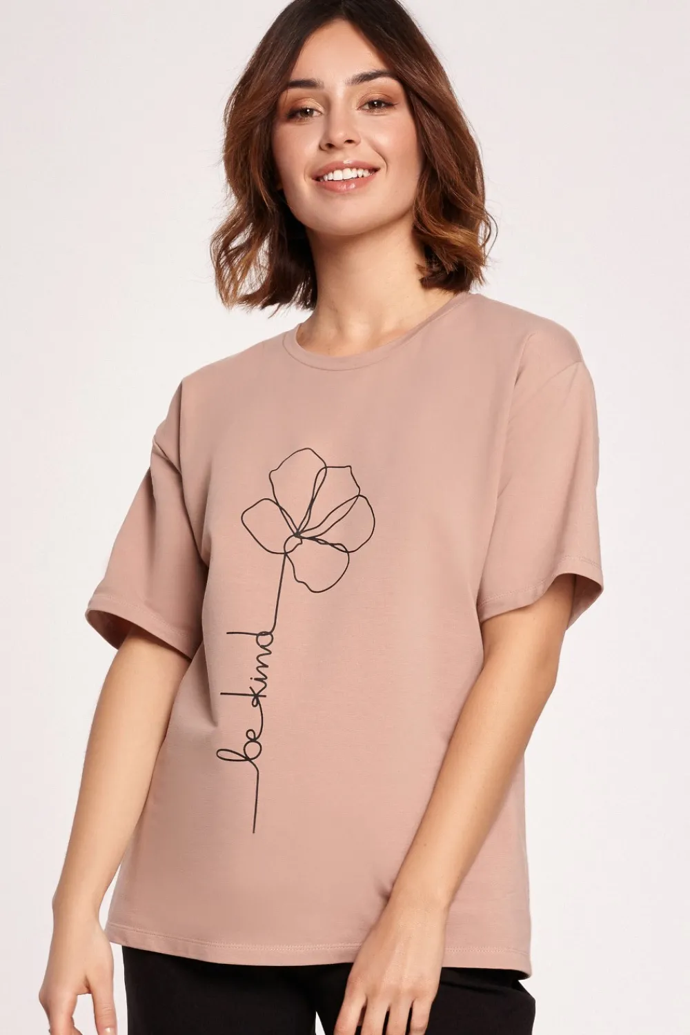 Best Kayczny t-hirt z nadrukie - okka Odzież Casualowa|Bluzki