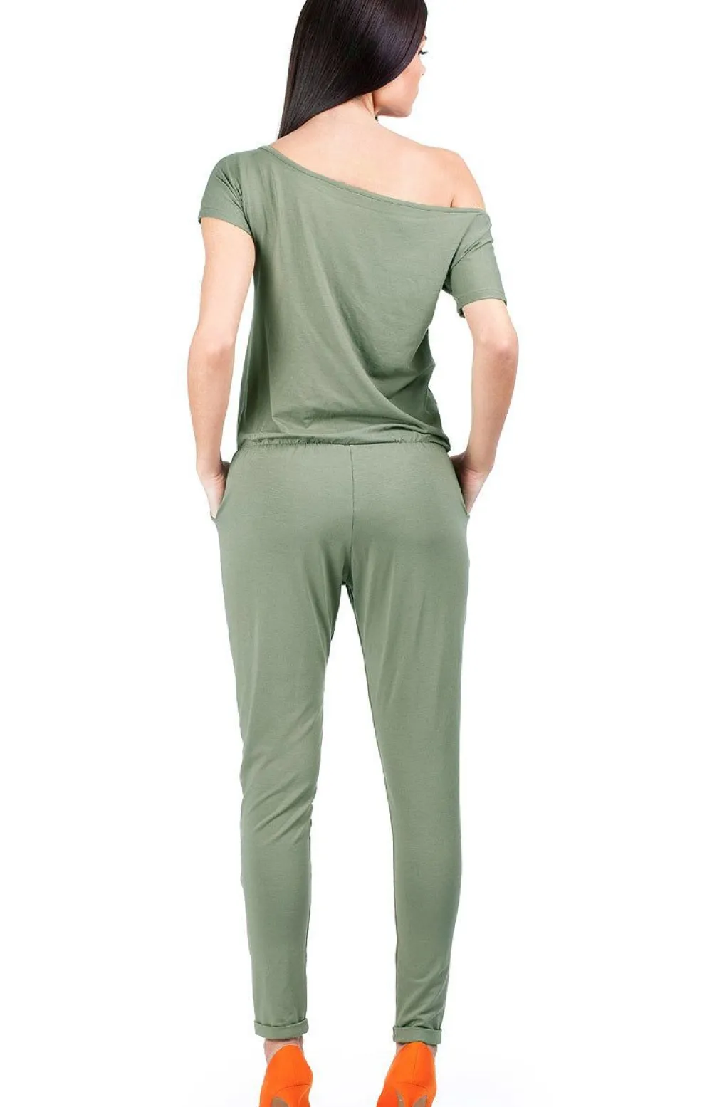 Discount Kobinezon daki z krótki rękawe - khaki Kombinezony