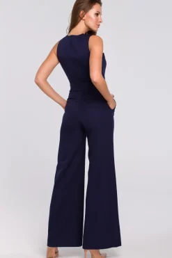 Discount Kobinezon ze krzyżowaną górą - atraentowy Eleganckie Kombinezony|Kombinezony