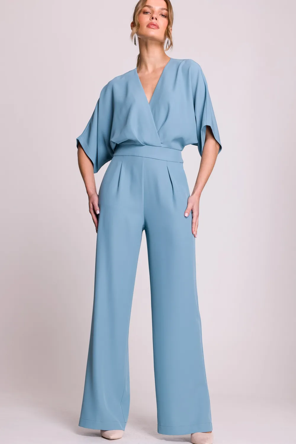 Hot Kobinezon z kopertowy dekote - zinoniebieki Eleganckie Kombinezony|Kombinezony