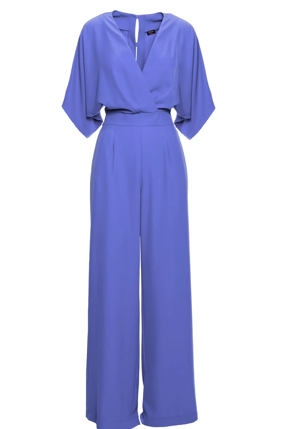 Clearance Kobinezon z kopertowy dekote - niebieki Eleganckie Kombinezony|Kombinezony