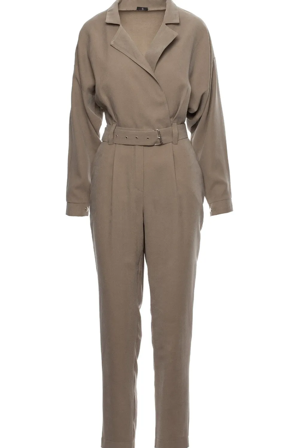 Discount Kombinezon z paskiem - khaki Eleganckie Kombinezony|Kombinezony