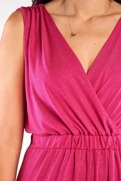 Outlet Kobinezon z zerokii nogawkai - fukja Eleganckie Kombinezony|Kombinezony