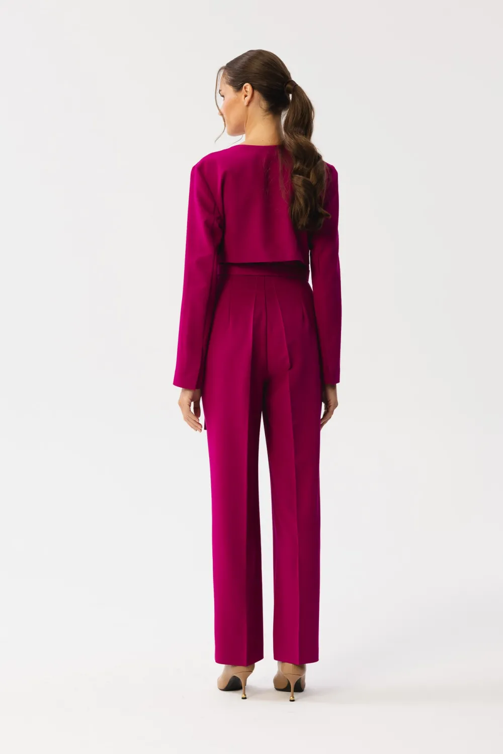 Clearance Kobinezon z wiązanie wokół taii - śiwkowy Eleganckie Kombinezony|Kombinezony