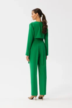 Clearance Kobinezon z wiązanie wokół taii - oczyto-zieony Eleganckie Kombinezony|Kombinezony