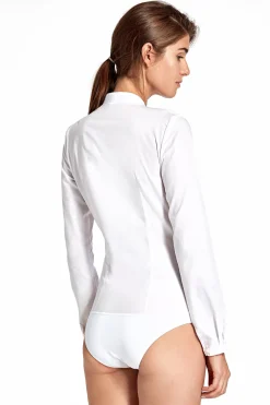 Online Kozua body bez kołnierzyka - biała Do Pracy|Koszule
