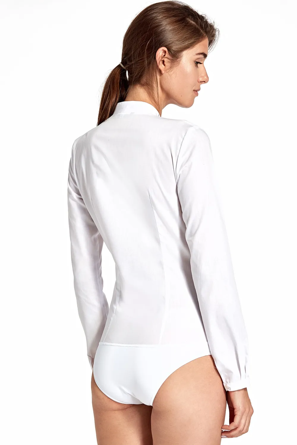Online Kozua body bez kołnierzyka - biała Do Pracy|Koszule
