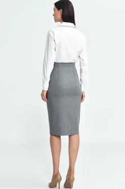 Online Kozua body z kołnierzykie - biała Koszule|Body