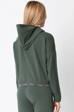 Discount Krótka buza z ogowaną guą - oiwkowa Odzież Casualowa|Bluzy