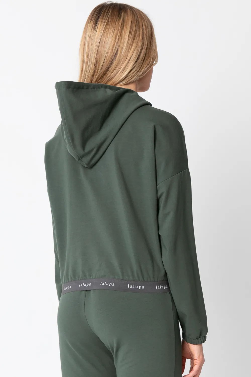 Discount Krótka buza z ogowaną guą - oiwkowa Odzież Casualowa|Bluzy