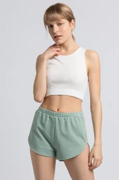 Hot Krótki top daki - biały Piżamy|Odzież Casualowa