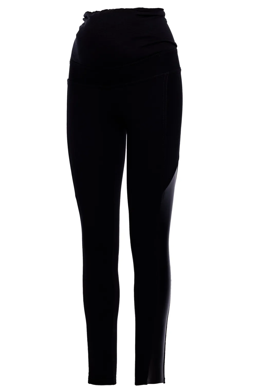 Legginsy ciążowe - czarne Spodnie|Legginsy