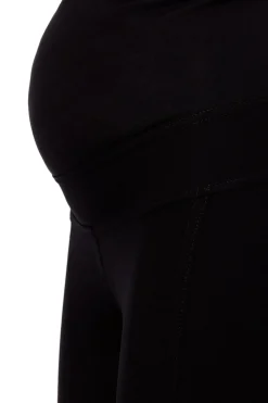 Legginsy ciążowe - czarne Spodnie|Legginsy