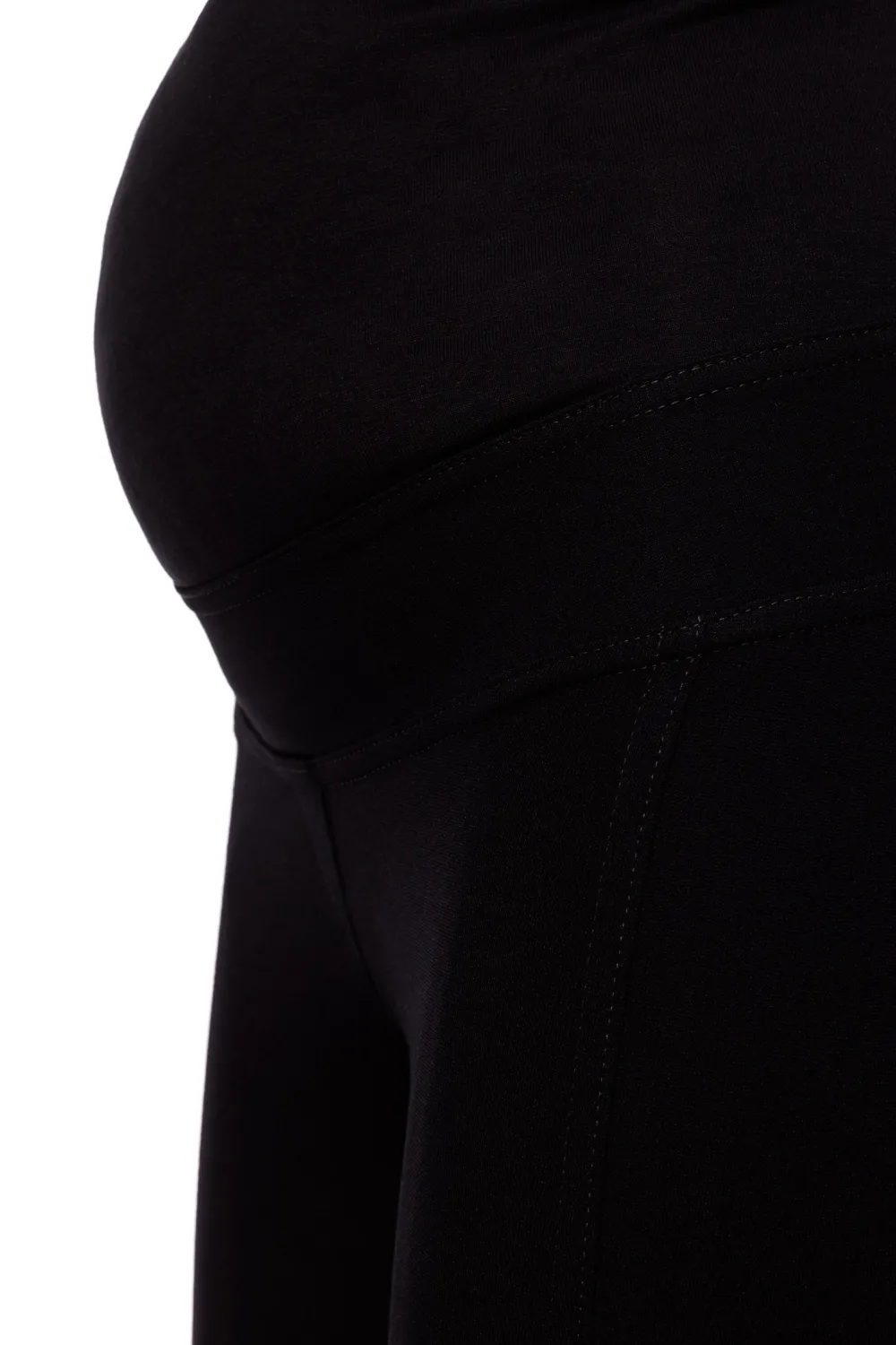 Legginsy ciążowe - czarne Spodnie|Legginsy