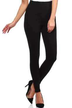 Sale egginy z wyoką guą i zaeczkai - czarne Legginsy