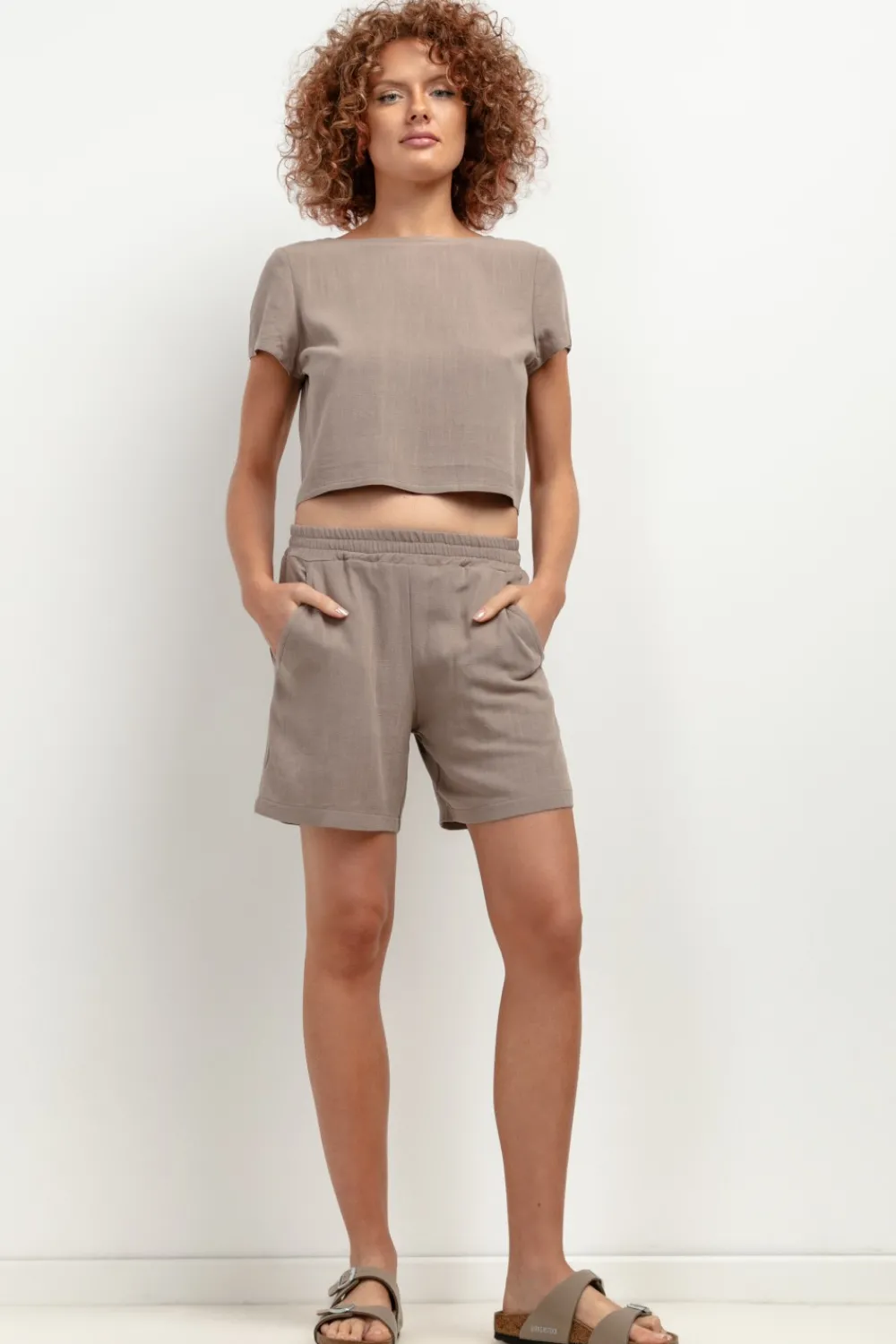 Clearance ekki krótki top z ne - okka Odzież Casualowa|Dobry Skład