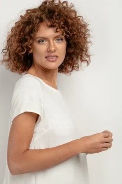 Outlet etnia ukienka z ne o uźny faonie - ecru Odzież Casualowa|Dobry Skład