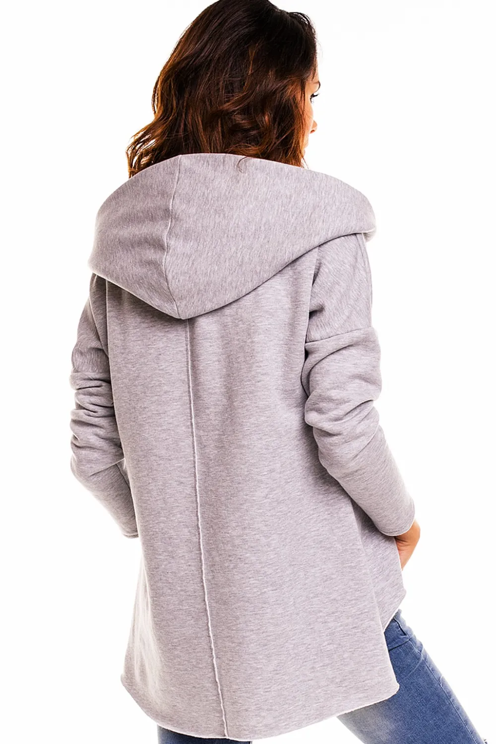 uźna buza overize z kapture - zara Odzież Casualowa|Bluzy