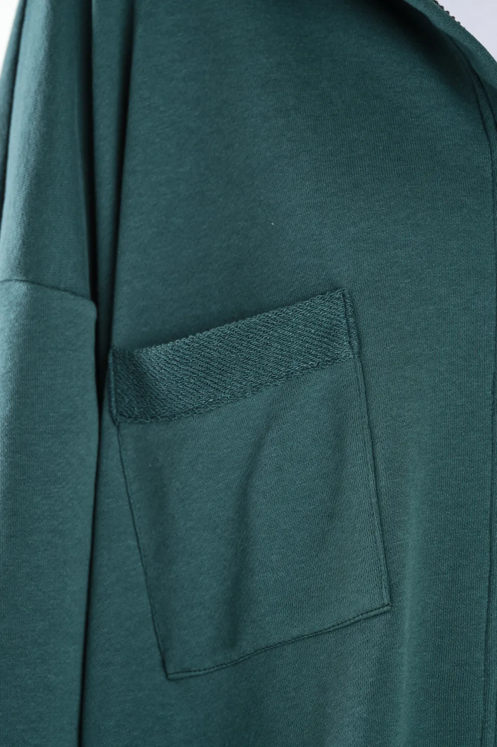 Online Luźna bluza z kapturem i kieszeniami - zielona Odzież Casualowa|Dobry Skład