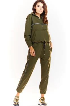 Clearance Luźna bluza z kapturem - khaki Odzież Casualowa|Dobry Skład