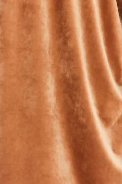 Hot Luźna prosta bluzka z dekoltem w serek - beżowa Odzież Casualowa|Bluzy