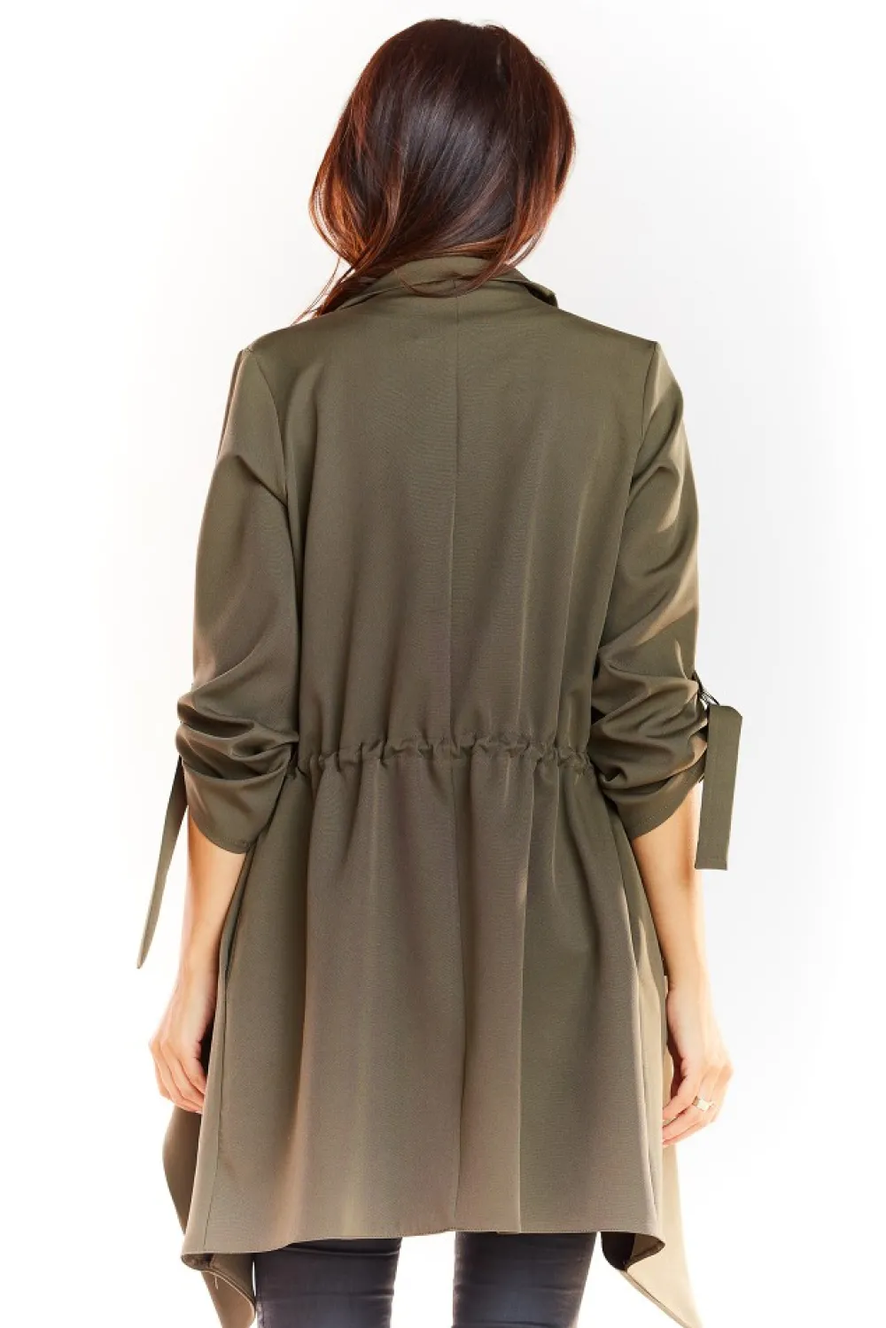 Clearance uźny zwiewny żakiet - khaki Marynarki