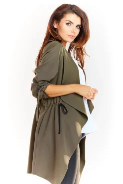 Clearance uźny zwiewny żakiet - khaki Marynarki
