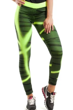 Hot Modne neonowe legginsy sportowe - model 1 Odzież Casualowa|Spodnie