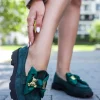 Discount Mokasyny Elisabeth - ciemnozielone Mokasyny|Buty