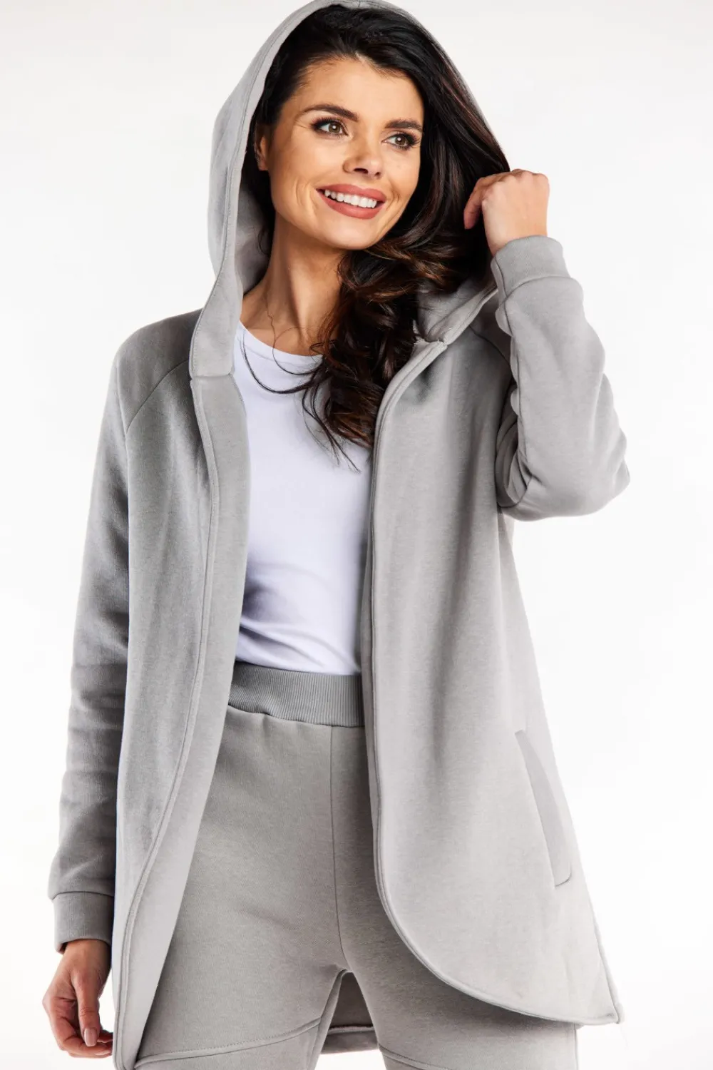 Discount Niezapinana narzutka z kapture - zara Odzież Casualowa|Dobry Skład
