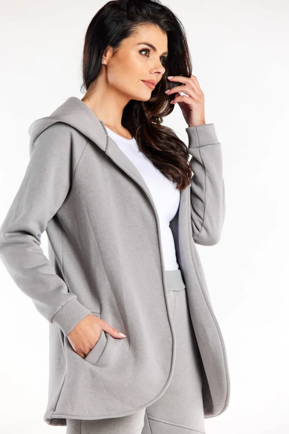 Discount Niezapinana narzutka z kapture - zara Odzież Casualowa|Dobry Skład